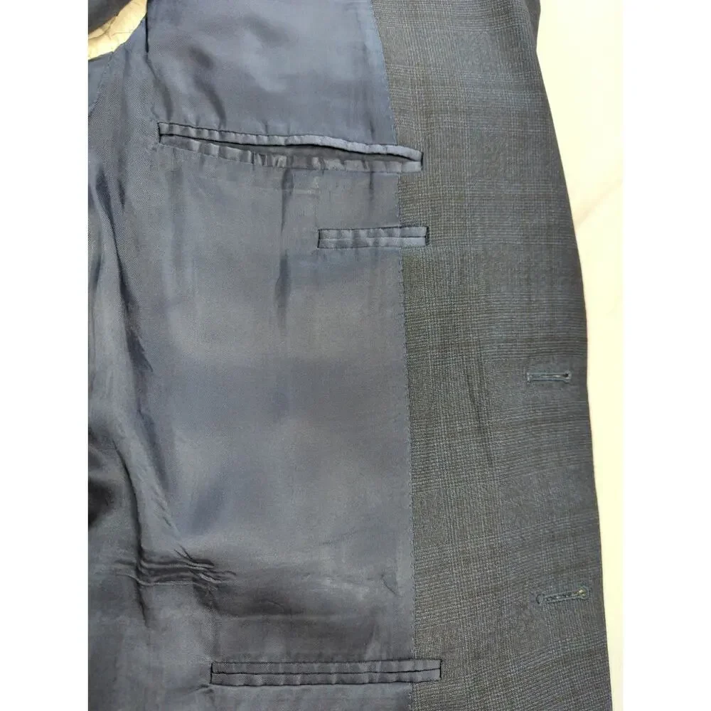 Canali Gray Wool Blazer Sport Coat Mens 42R 52 Made in Italy 2 Button Jacket